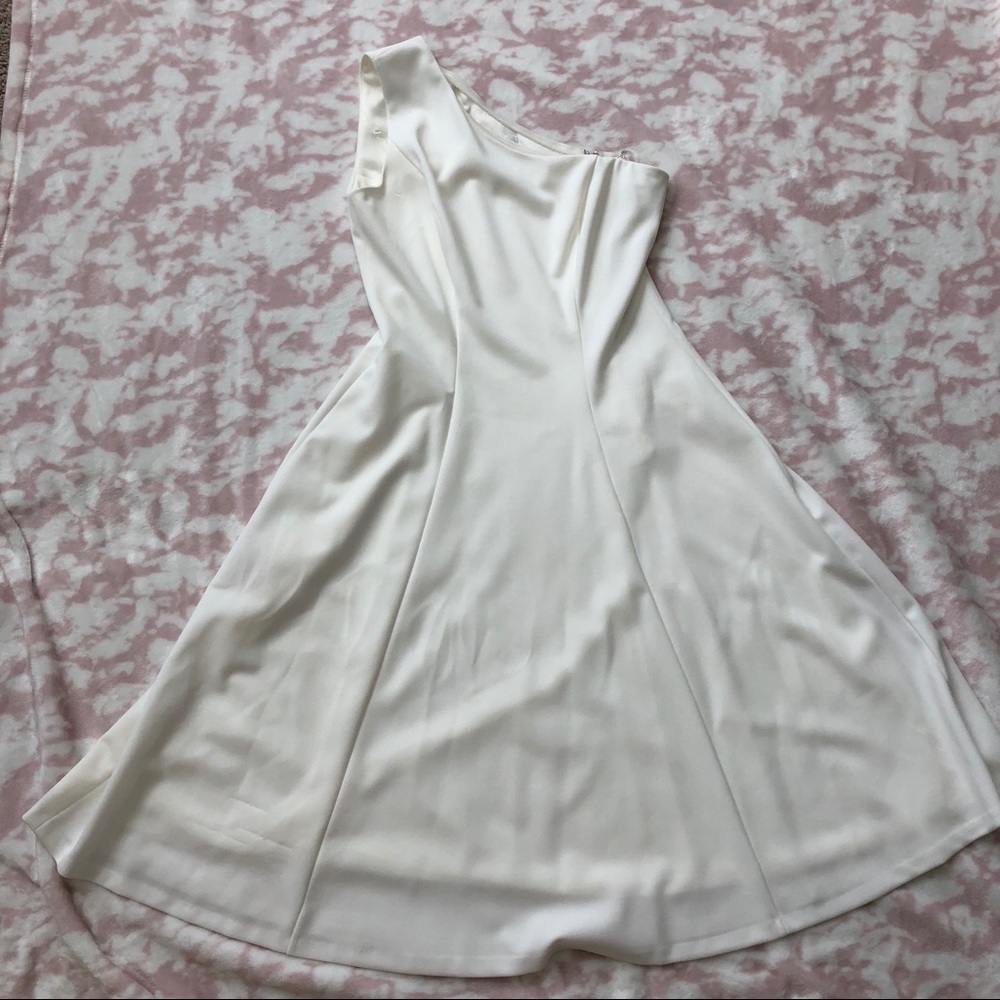 Calvin Klein One Shoulder A-Line Dress Sz 4